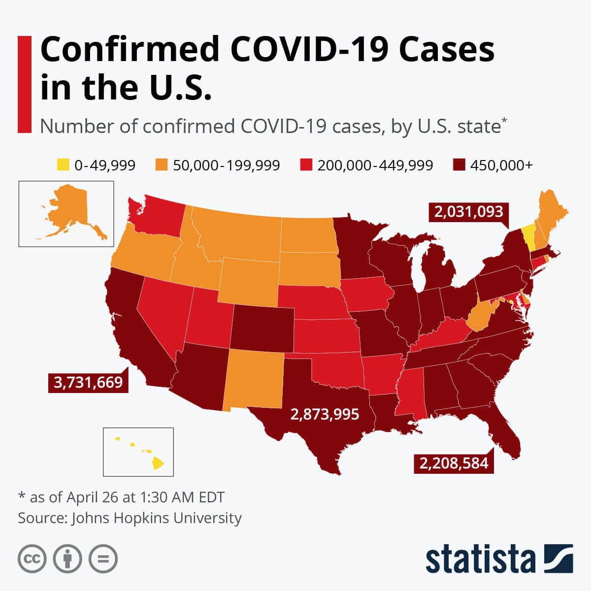Infographic: Where COVID-19 Has Been Confirmed in the U.S. | Statista